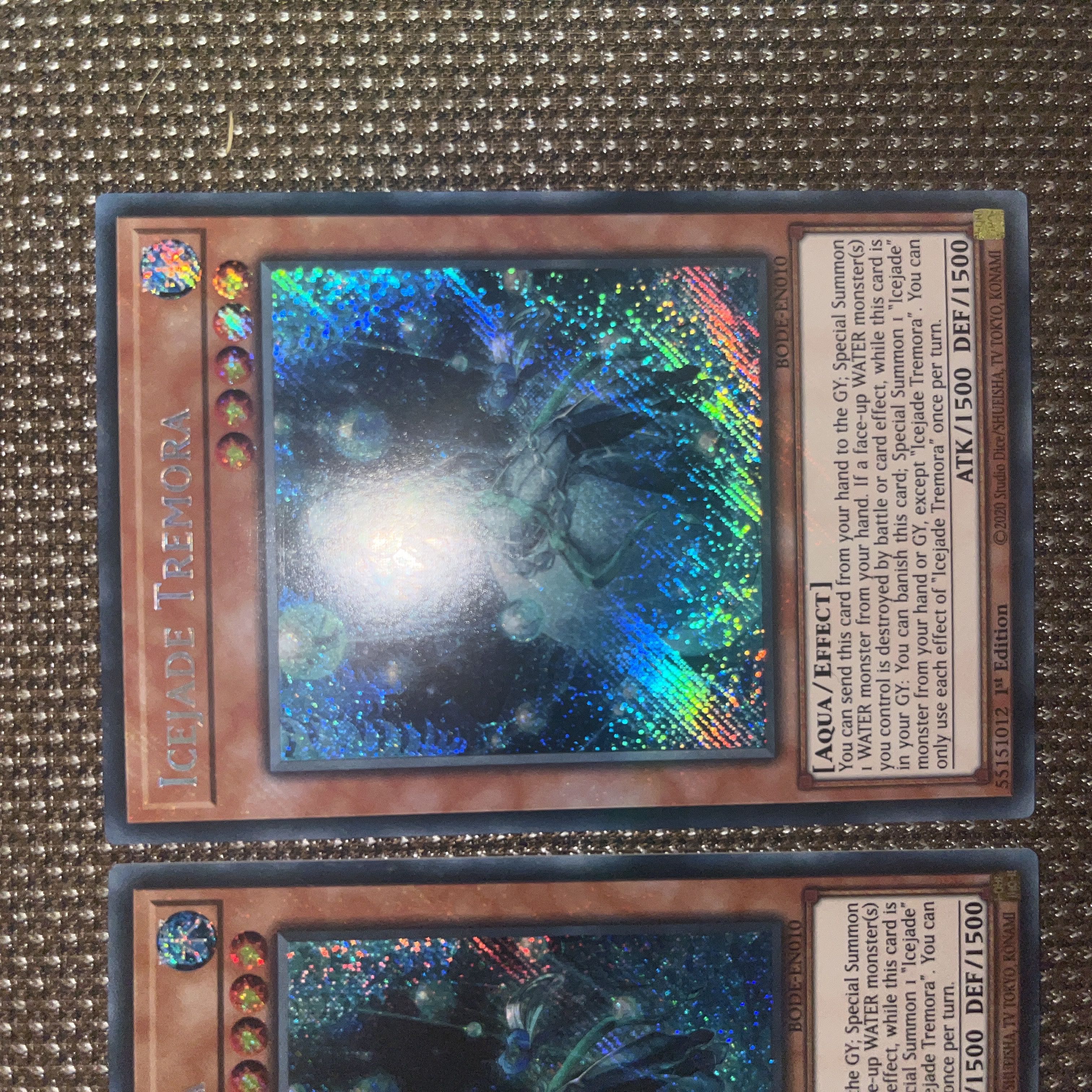 Yu-Gi-Oh! Icejade Tremora EU Version (English) Siku 1st 3 copies