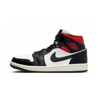 Nike Women's Air Jordan 1 Mid "Black" Black/Sail/Gym Red 28cm