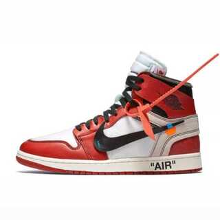 Off Ho Wight x Nike Air Jordan 1 Retro High The Ten "Chicago" Ho Wight/Black/Varsity Red 28cm