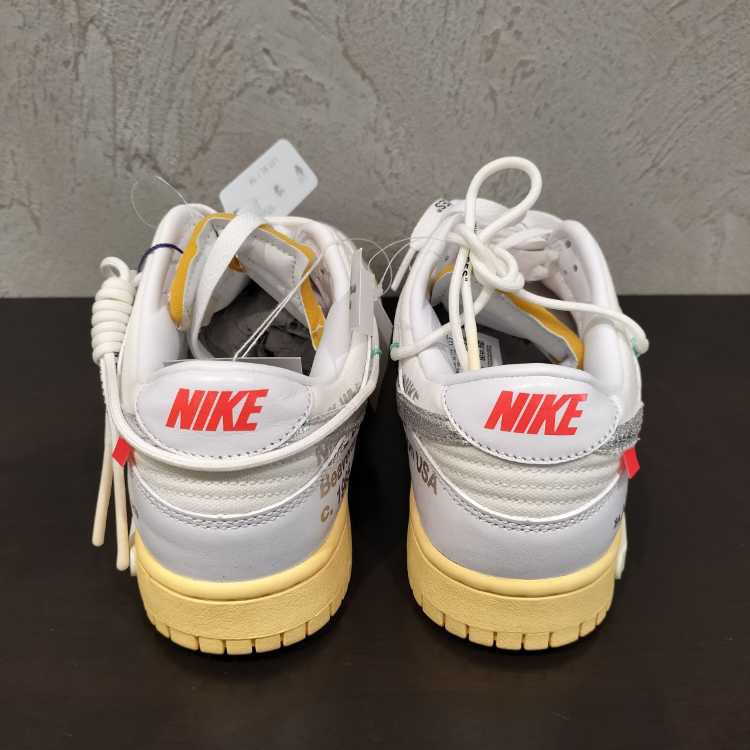 オフホワイト × ナイキ ダンク ロー 1 OF 50 "ホワイト 1" ホワイト/シルバー 27cm