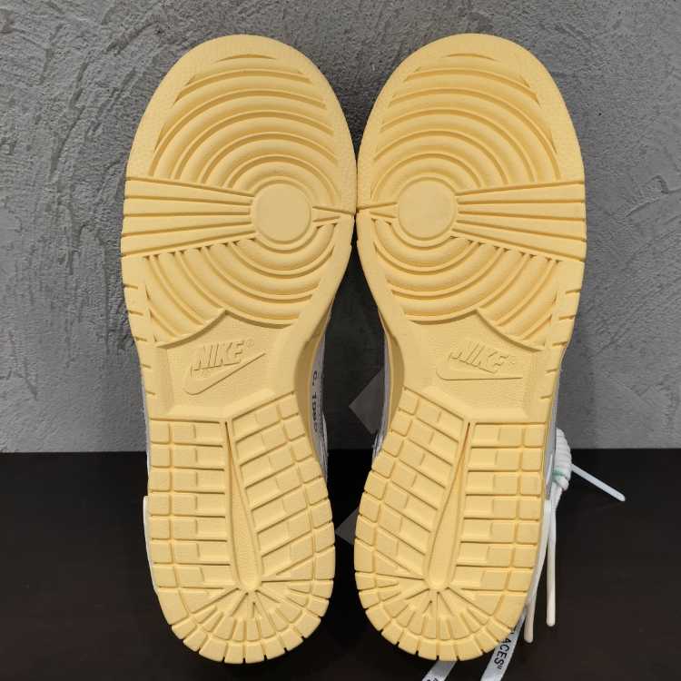 オフホワイト × ナイキ ダンク ロー 1 OF 50 "ホワイト 1" ホワイト/シルバー 27cm