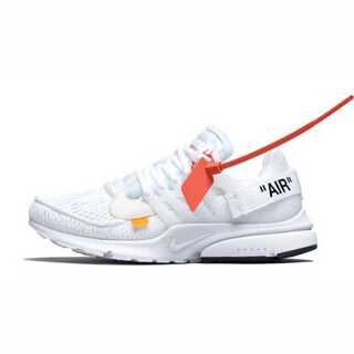 オフホワイト×ナイキ エアプレスト "ホワイト" ホワイト/ブラック/コーン 27cm