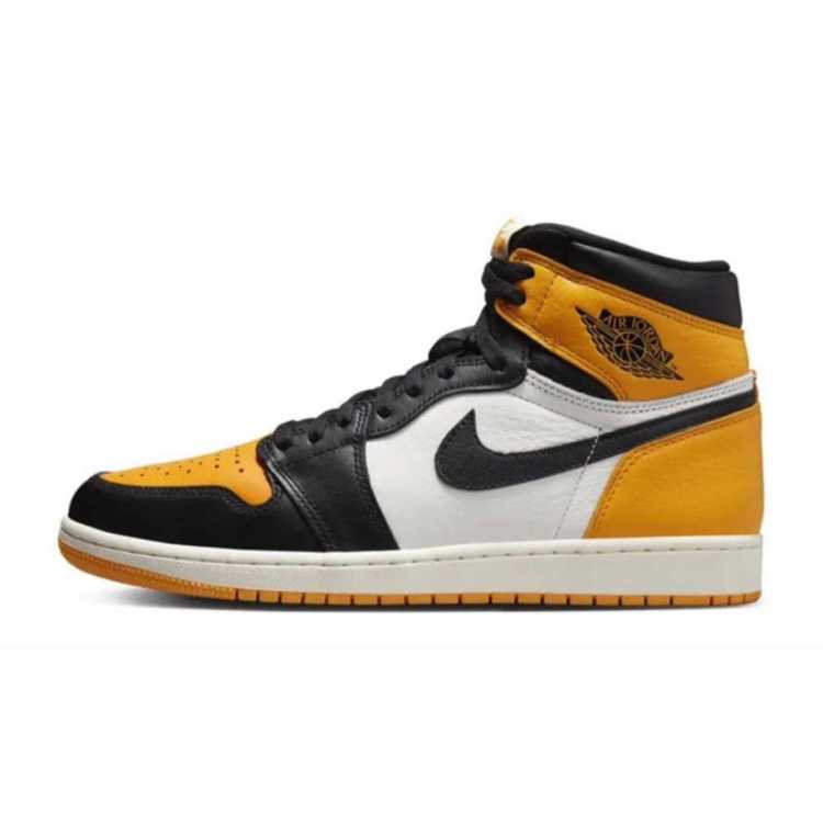 Nike Air Jordan 1 Retro High Og "Yellow Toe" Black/Taxi HoWight 27.5cm