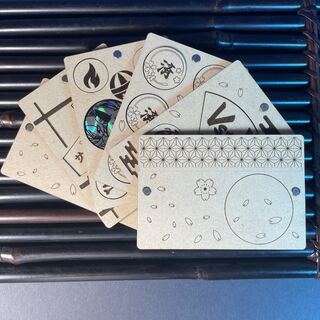 【木製彫刻】USEDマーカーセット【和風】ポケモン　ポケカ用