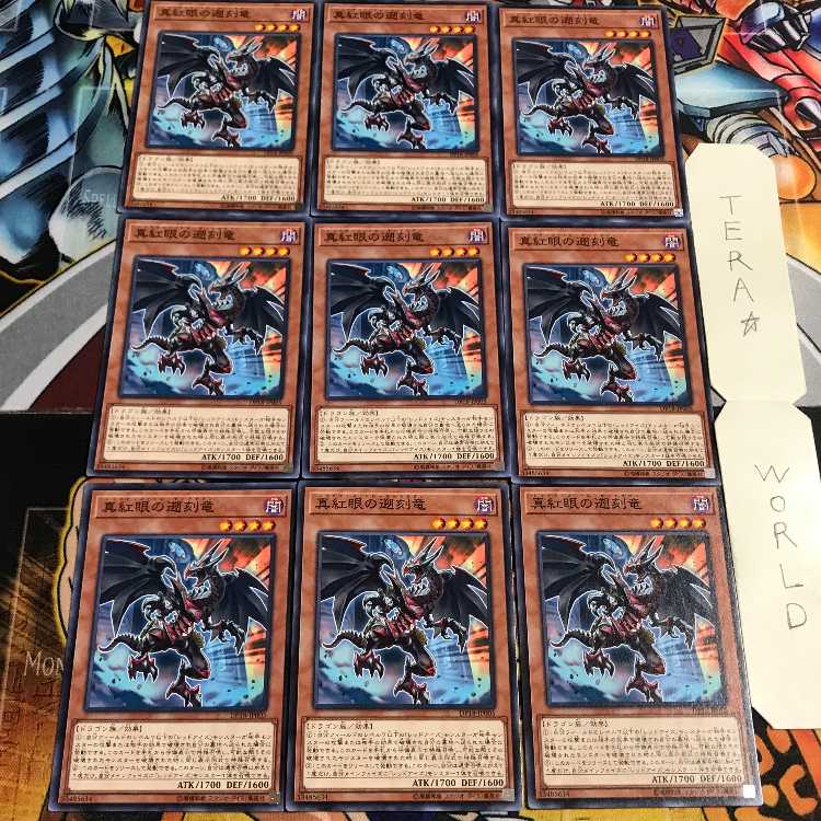 真紅眼の遡刻竜 2 ノーマル 9枚セット てら