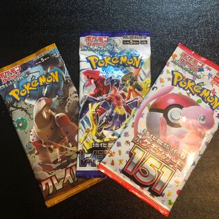 ポケモンカード　未開封3パックセット　説明必読