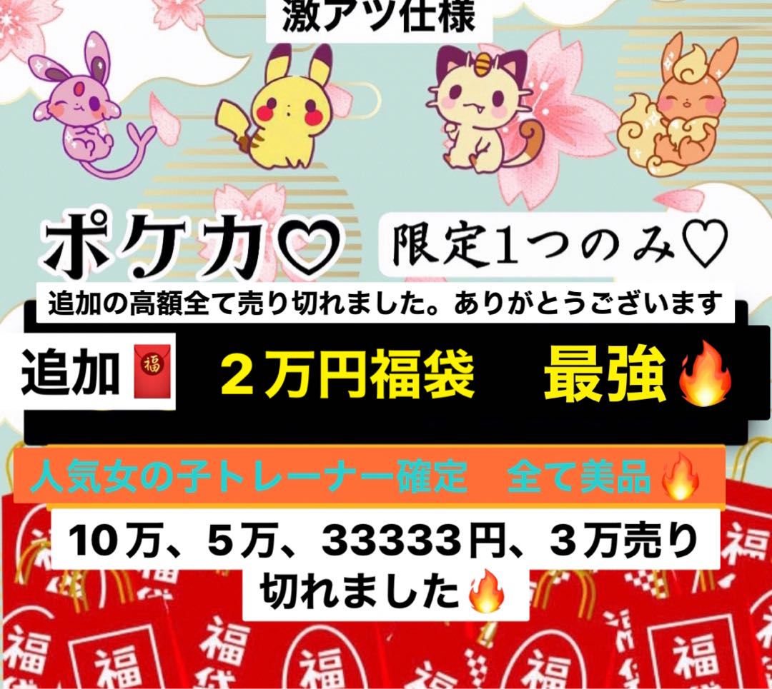 【限定1個】　ポケカ福袋　低額仕様　アド確定