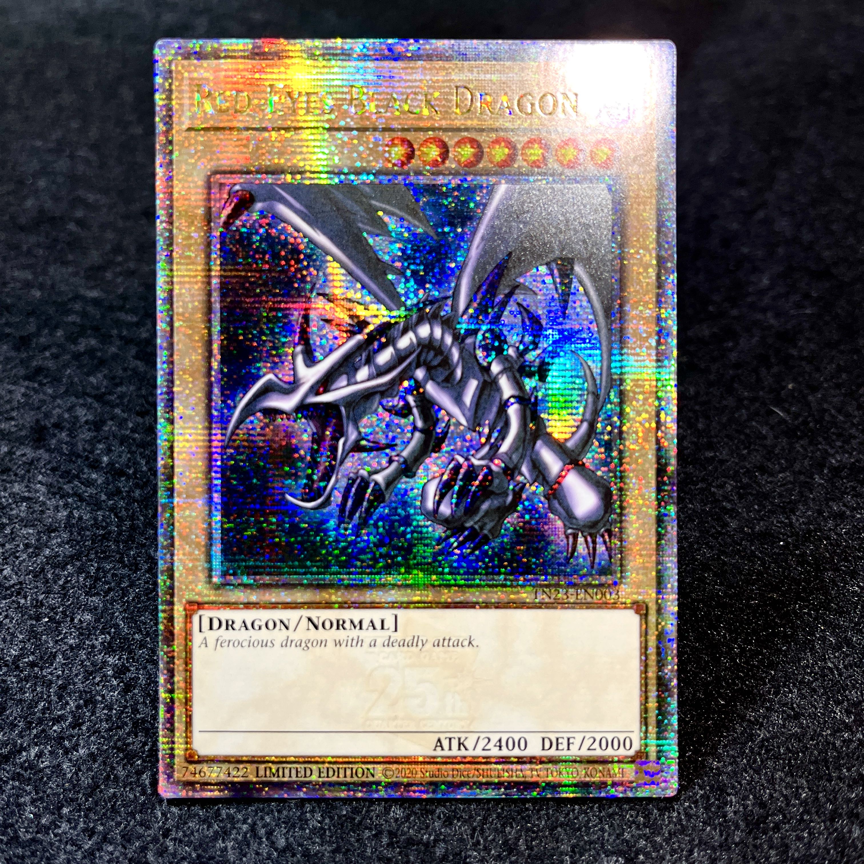 Yu-Gi-Oh 2629 Red-Eyes Black Dragon Red-Eyes Black Dragon 25th tin can