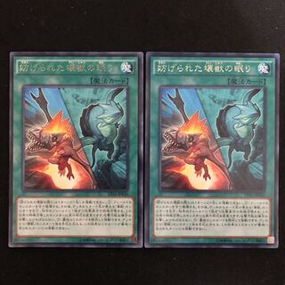 妨げられた壊獣の眠り　レア　2枚