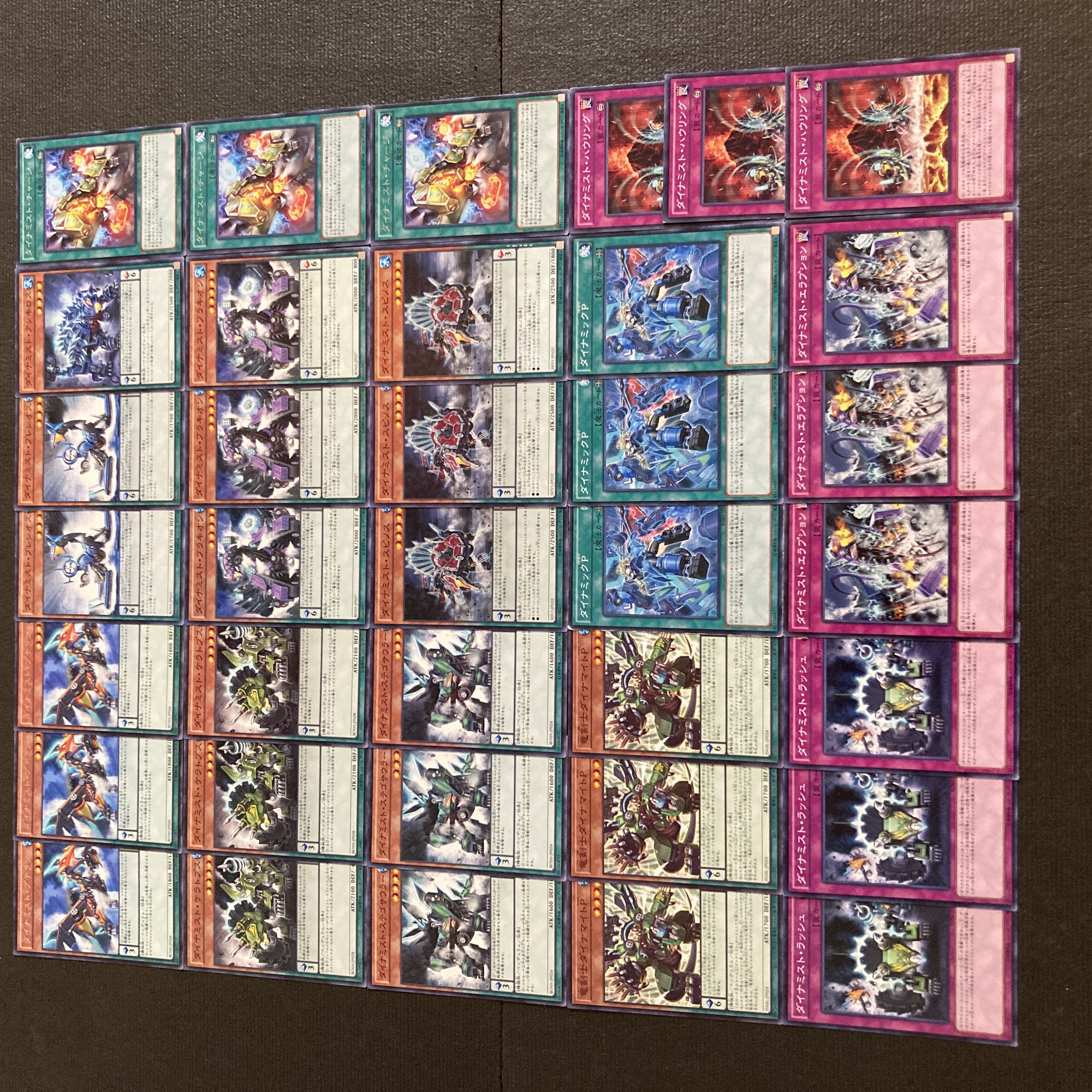 遊戯王　ダイナミストデッキパーツ