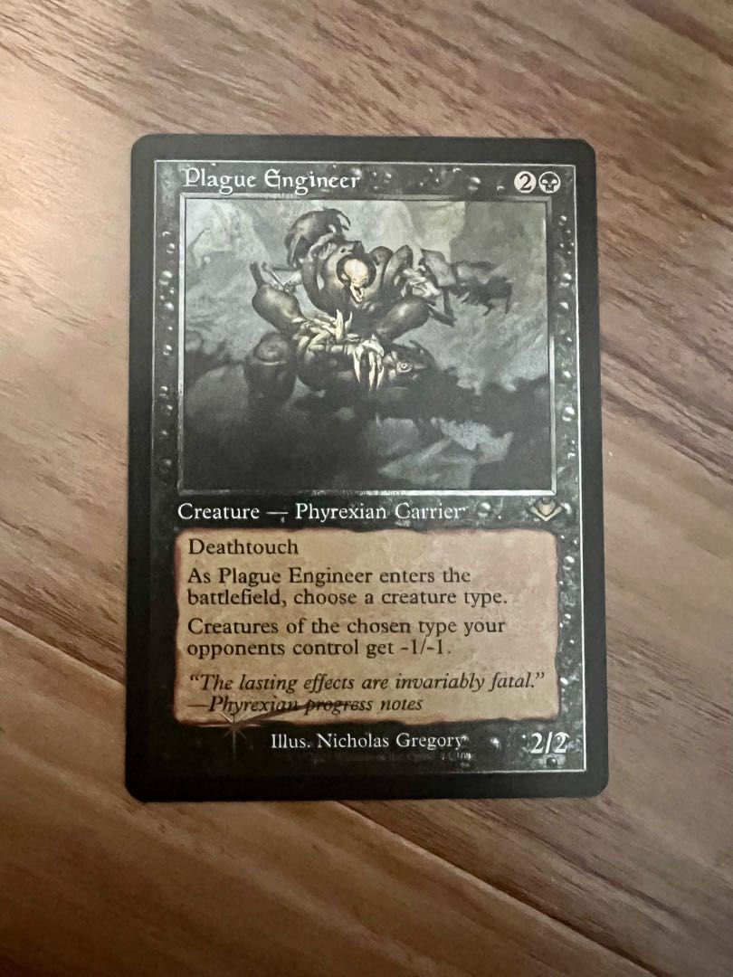 MTG エッチング Foil (014) 旧枠 疫病を仕組むもの / Plague Engineer