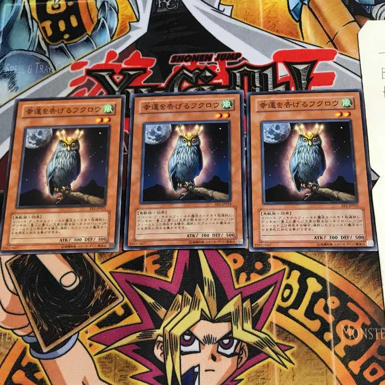 幸運を告げるフクロウ EE1 1 ノーマル 3枚セット てら