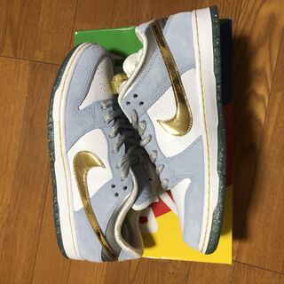 Sean Cliver x Nike SB Dunk Low "Holiday Special" HoWight/Metallic Gold 28cm