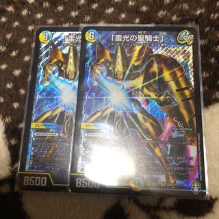 「雷光の聖騎士」２枚
