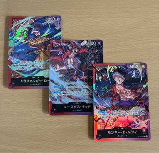 Trafalgar Law Eustace Kid Monkey d Luffy Leader Set of 3