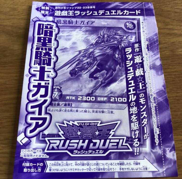 暗黒騎士ガイア　ラッシュデュエル　付録