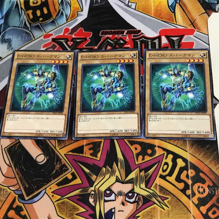 Elemental HERO Sparkman EN01 1 Normal, set of 3 Tera.