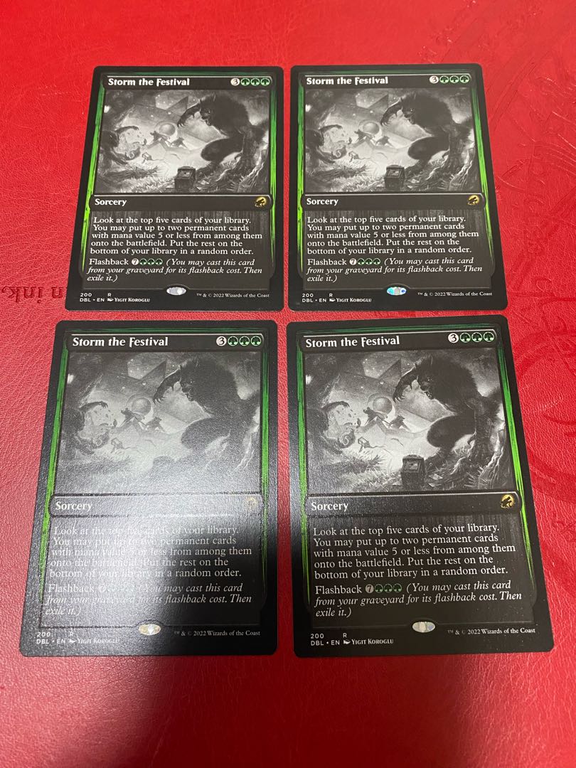 Storm the Festival English DBL 4-card set