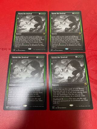 Storm the Festival English DBL 4-card set