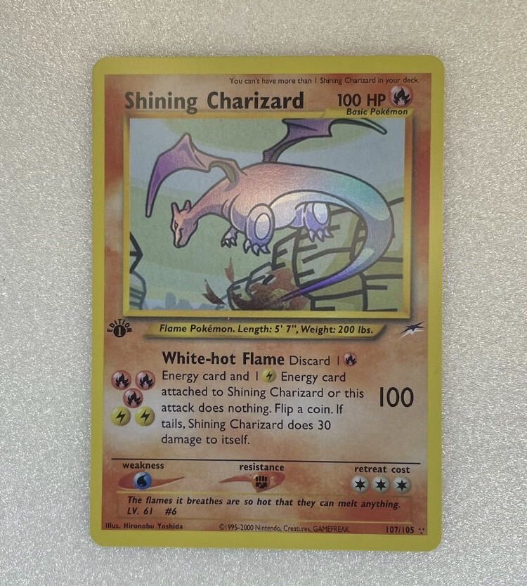 Pokémon Card Hikaru Charizard shining charizard 1st Edition ED English Ku Squirrel Taru type crystal type Lugia Lugia PSA BGS Jede