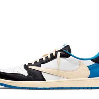 Travis Scott x Fragment x Nike Air Jordan 1 Low OG SP "Military Snubbull" 28.5cm