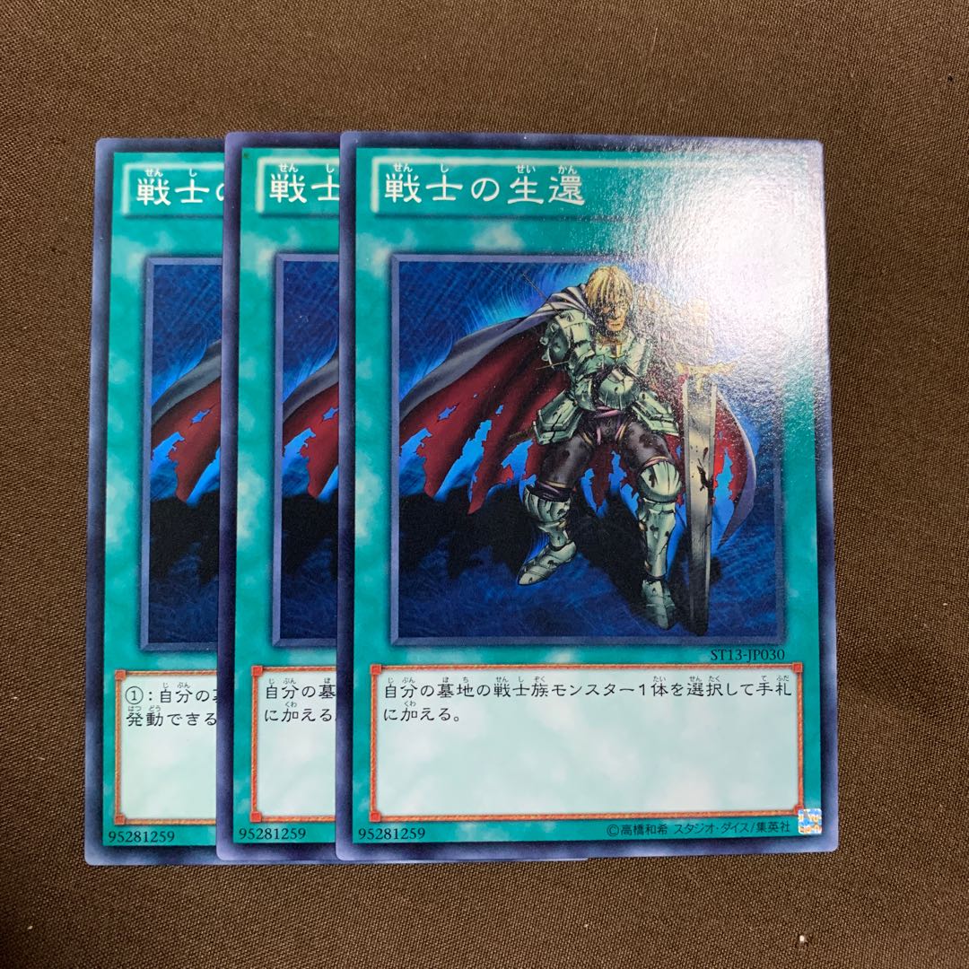 戦士の生還　3枚