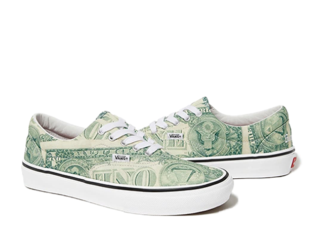 Supreme × Vans Doller Era Green/White/Black 25.5cm
