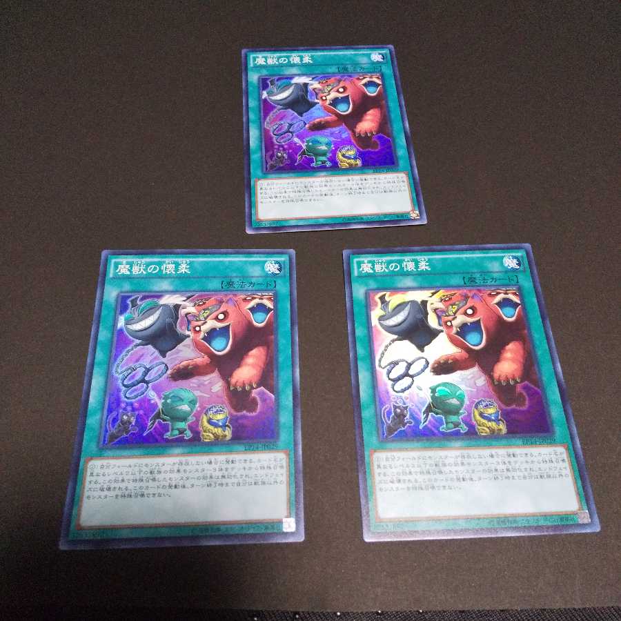 魔獣の懐柔 SR3枚セット(プレイ用)