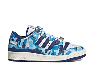 BAPE x adidas Forum 84 Low 30th Anniversary "Blue Camo" Blue/White 28cm