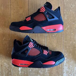 Nike Air Jordan 4 "Red Thunder/Crimson/Black"_ 28cm