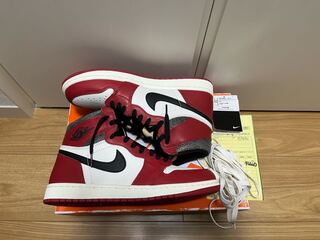 ナイキ エアジョーダン1 ハイ OG "ロスト&ファウンド/シカゴ" バーシティレッド/ブラック/セイル/ムスリン 27cm