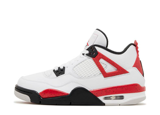 Nike GS Air Jordan 4 Retro "Red Cement" White/Fire Red 24cm