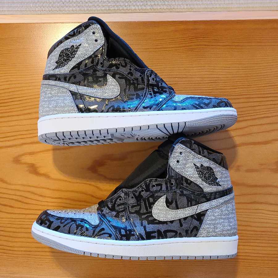 Nike Air Jordan 1 Retro High Og "Rebellionaire" Black/White-Particle Grey　リベリオネア 27.5cm