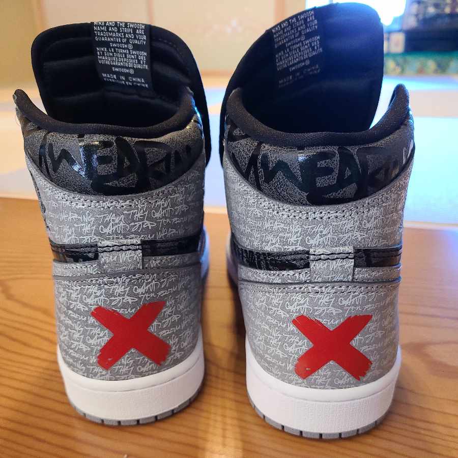 Nike Air Jordan 1 Retro High Og "Rebellionaire" Black/White-Particle Grey　リベリオネア 27.5cm