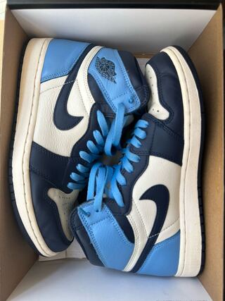 Nike Air Jordan 1 Retro High Og Sail/Obsidian-University Blue 26.5cm