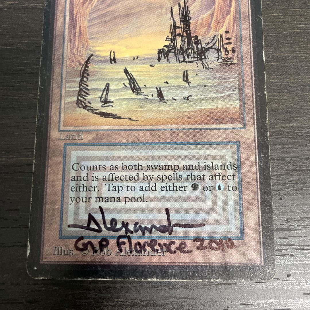 マジック：ザ・ギャザリング mtg underground sea Underground Sea Revised Dual Artist Proof Signed Rob