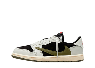 Travis Scott x Nike Ps Air Jordan 1 Low OG "Medium Olive" Medium Olive/White/Black 26cm