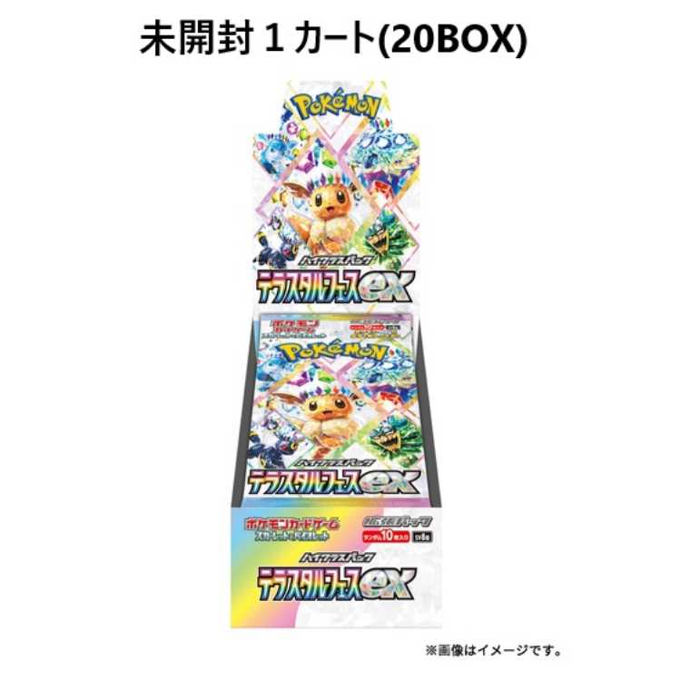 「未開封BOX」テラスタルフェスex 1カートン(20BOX) 20BOX