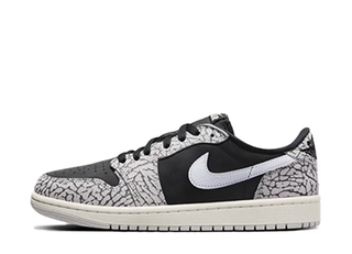 Nike Wmns Air Jordan 1 Retro Low OG "Black Cement" Black/Grey/White 29cm