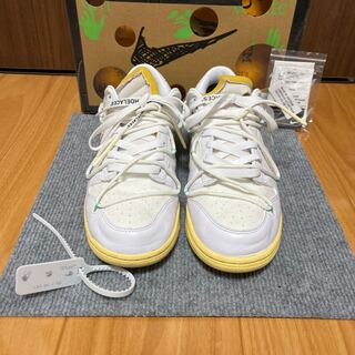 Off Ho Wight x Nike Dunk Low 1 OF 50 "Ho Wight 1" Ho Wight/Silver 27cm