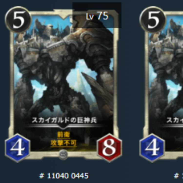 2 Skygardian Giant God Soldiers, Lv88 Lv75 Silver