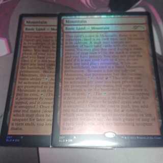 secret lair 山 Foil 2枚