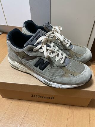 ジョウンド × ニューバランス 991 "グレー" グレー/ネイビー 27.5cm