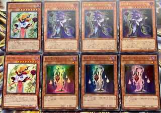 Yu-Gi-Oh Fleur Deck Parts Witch of Time Flower-Fleur de Sorciere Sage of Time Flower-Fleur de Sage Flower of Death-Necro Fleur