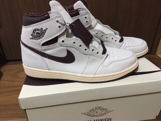 ア・マ・マニエール × ナイキ エアジョーダン1 レトロ ハイ OG "セイルアンドバーガンディ" セイル/バーガンディ 29cm