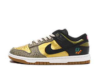 Nike WMNS Dunk Low "Dia De Muertos" Black/Blown/Gold 28cm