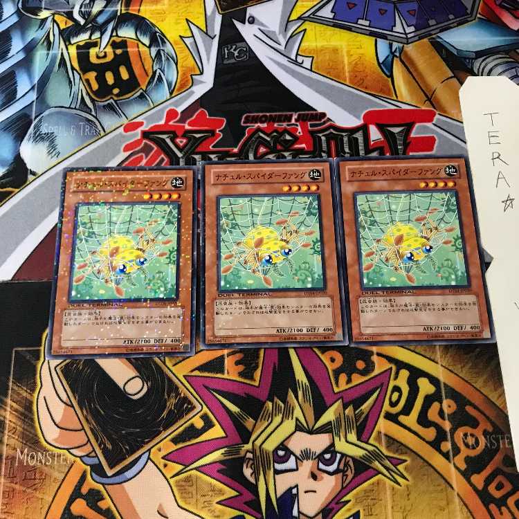 ナチュル・スパイダーファング DT04 3 デュエルターミナル 3枚セット てら