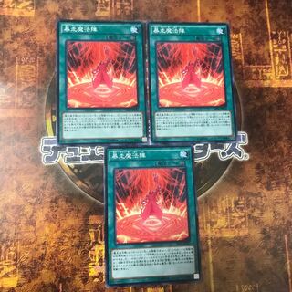 遊戯王★暴走魔法陣★ノーマル三枚★