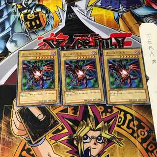 真紅眼の黒竜 DT01 8 デュエルターミナル 3枚セット てら