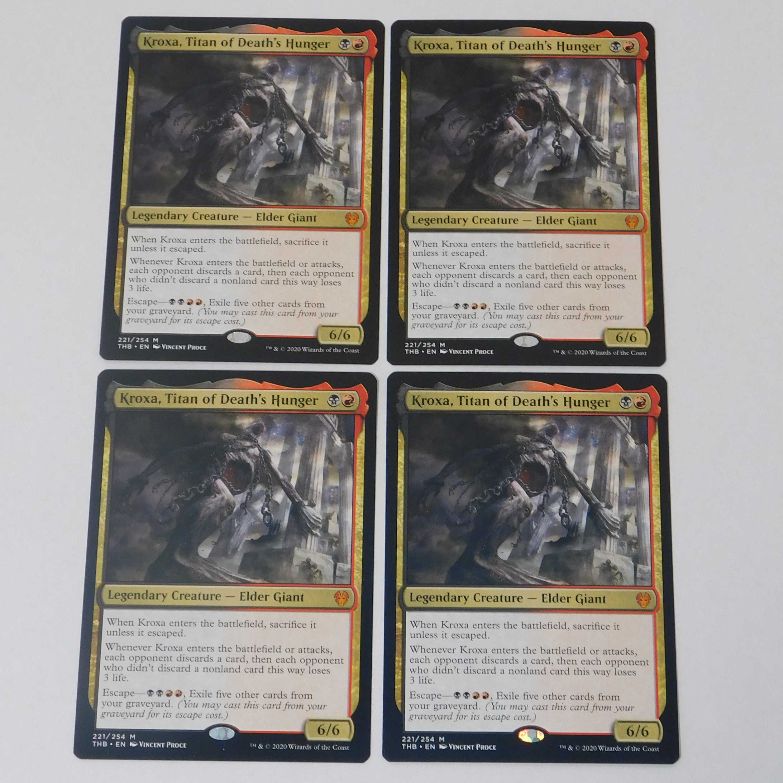 死の飢えのタイタン、クロクサ/Kroxa　英４枚　③